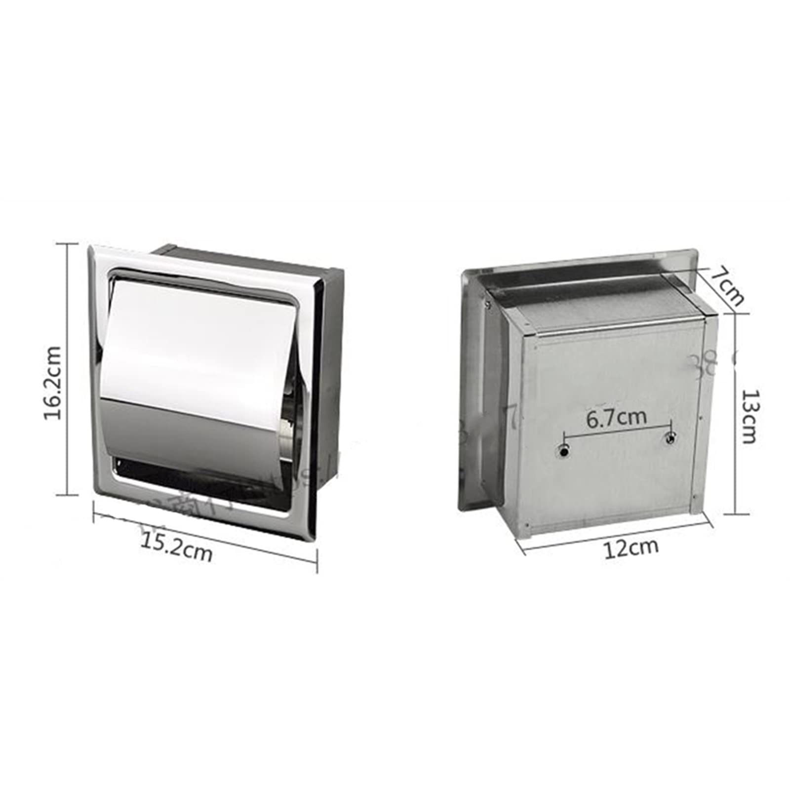 Stały uchwyt na papier toaletowy, Toilet Paper Holders Wall Mount 304 Stainless Steel Multicolor(A)