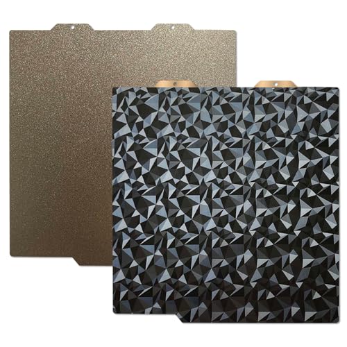 Image of PEI PEO Build Plate for Bambu Lab A1 Mini 3D Printer, Smooth Diamond PEO+ Textured PEI Build Plate PEI Sheet, Double Side Spring Steel Flexible Platform, 3D Printer 184x184mm Heated Bed