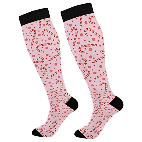 Image of Fisyme Socks for Women Men, Warm Comfort Athletic Crew Running Hiking Cycling Compression Socks