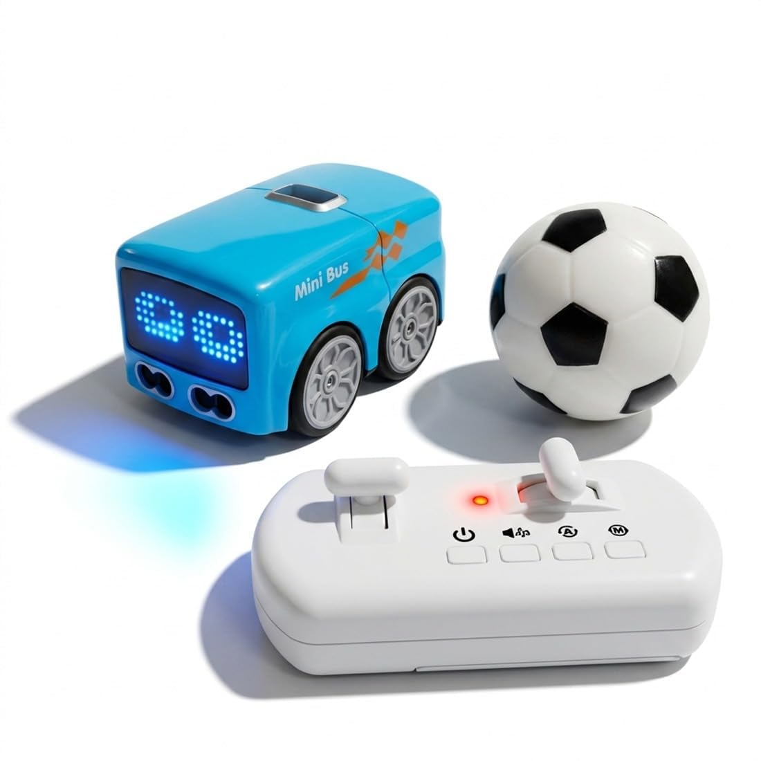 Go Go Mini RC Bus Toy for Kids | Smart Sensor Remote Control Multi-Mode Electric Bus with Built-in Music & Sound Effects | LED Lights, Rechargeable, 2.4GHz Wireless RC Vehicle-image-12