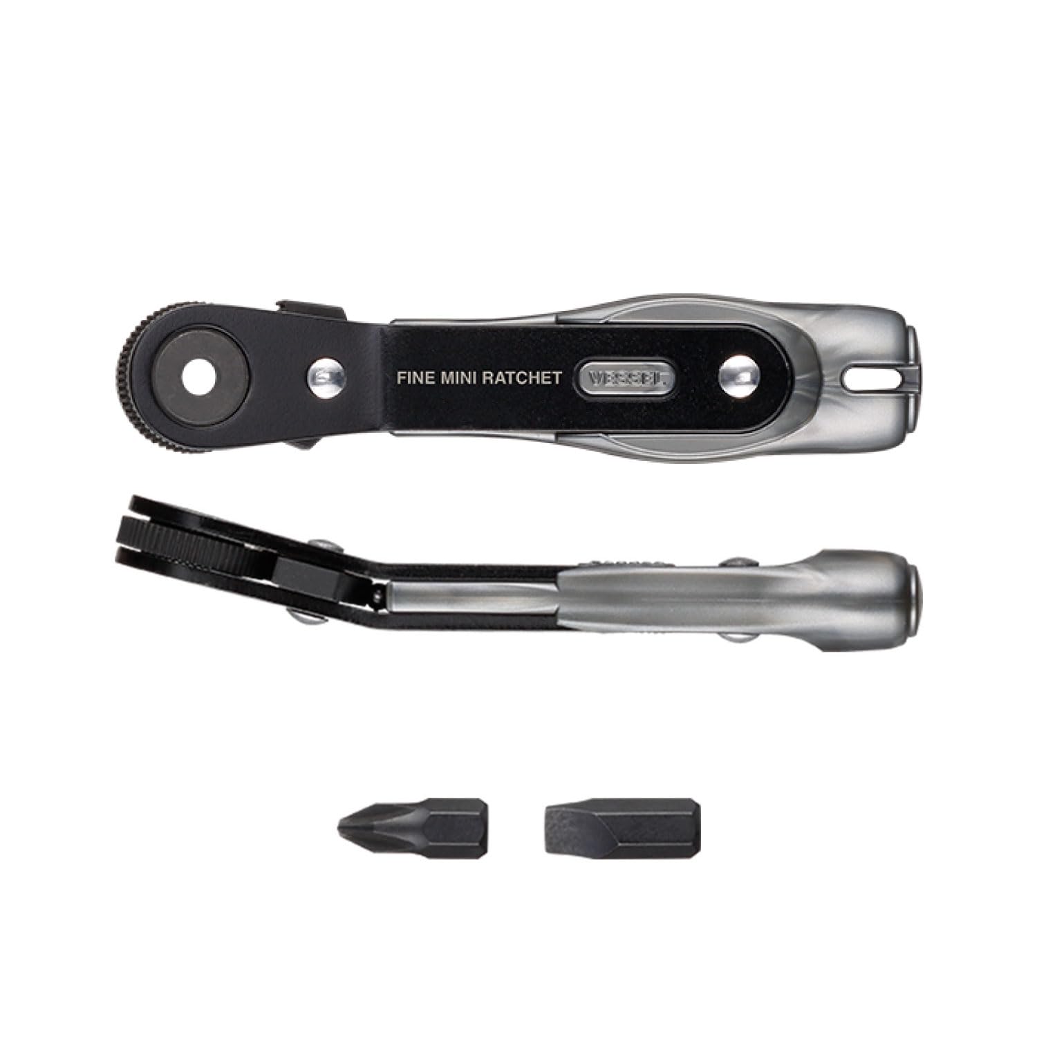 Vessel TD-23B Ultra Thin Fine Mini Ratchet Screwdriver Vent Type with 2 Bits
