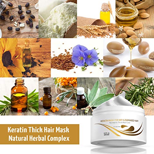 Vitamins Keratin Hair Mask Deep Conditioner Biotin Protein with