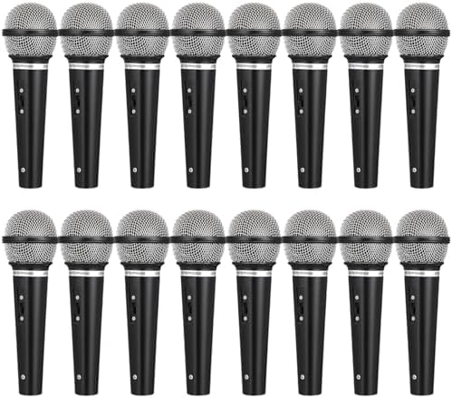 Gatuida Microphone Factice Abs Argenté Pour Garçon Fille Modèle De Jeu