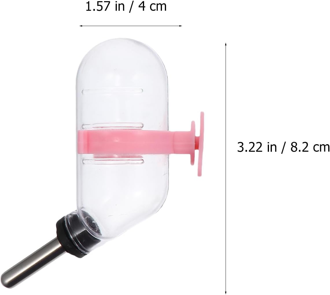 balacoo Automatic Water Feeder 2.8Oz Leak-Proof Bottle for Hamsters, Rabbits, Gerbils & Chinchillas – Gravity Dispenser for Cage or Travel