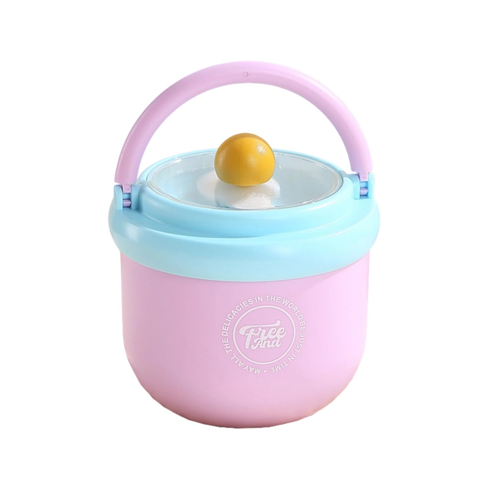 carotoe Insulated Breakfast Cup Stainless Steel Food Jar with Spoon Slot and Top Handle for Oatmeal, Porridge and Meals Thermal Oatmeal Jar Porridge Holder Desk Meal Cup Picnic Food Workday Meal Soup