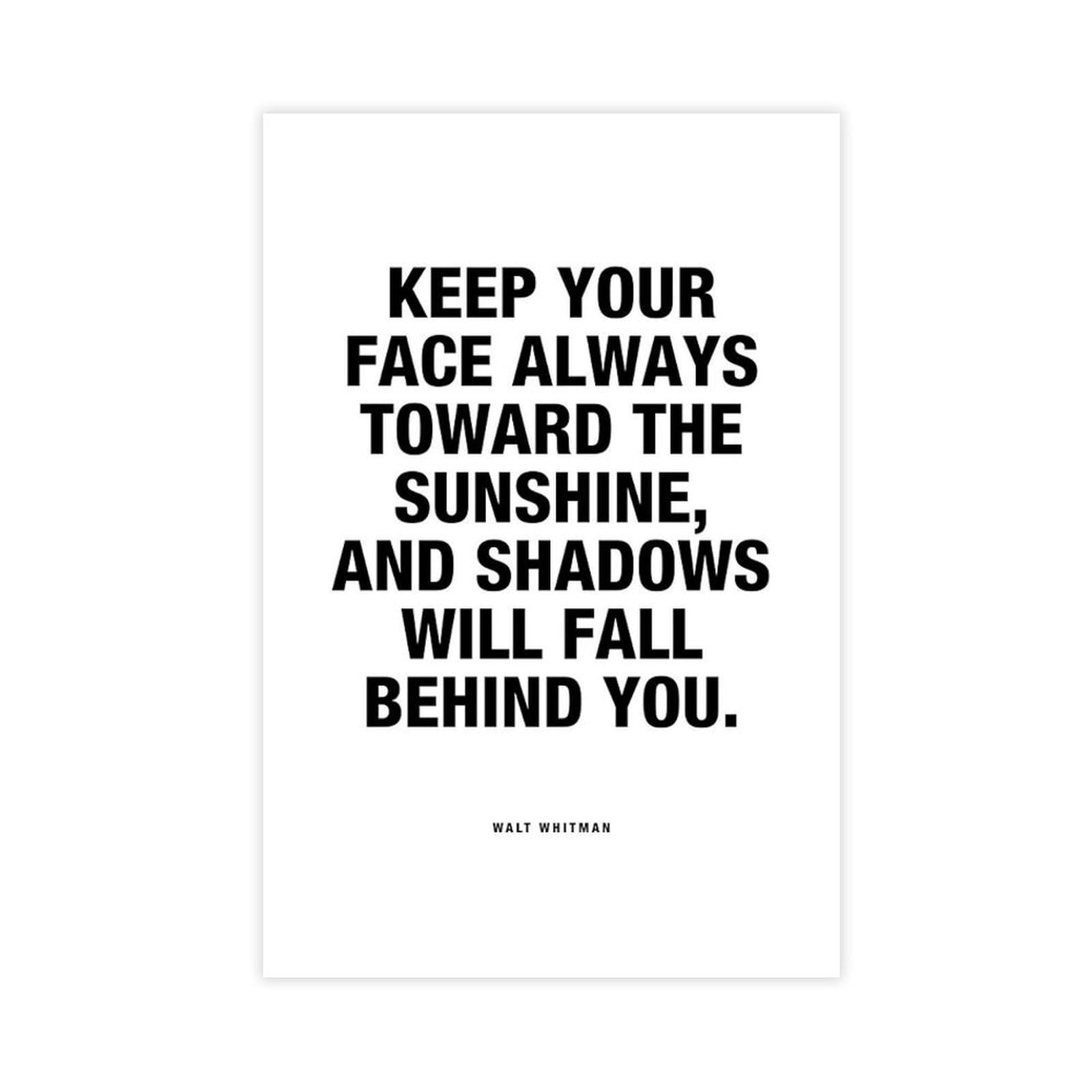 ELKPDOE Sunshine Poster Motivational Quotes