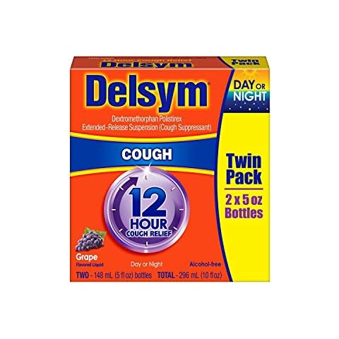 Delsym Extended Release Suspension Children's Grape-Flavored, 5-Ounces Box (Pack of 2) Cover