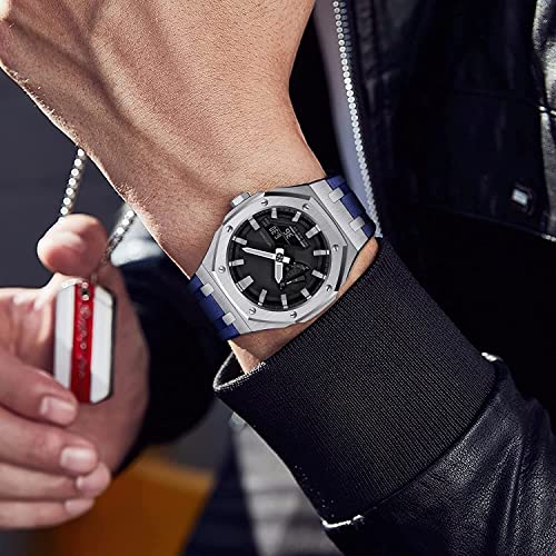 Boîtier montre métal antichoc de 5ème génération avec bracelet fluororubber - 2