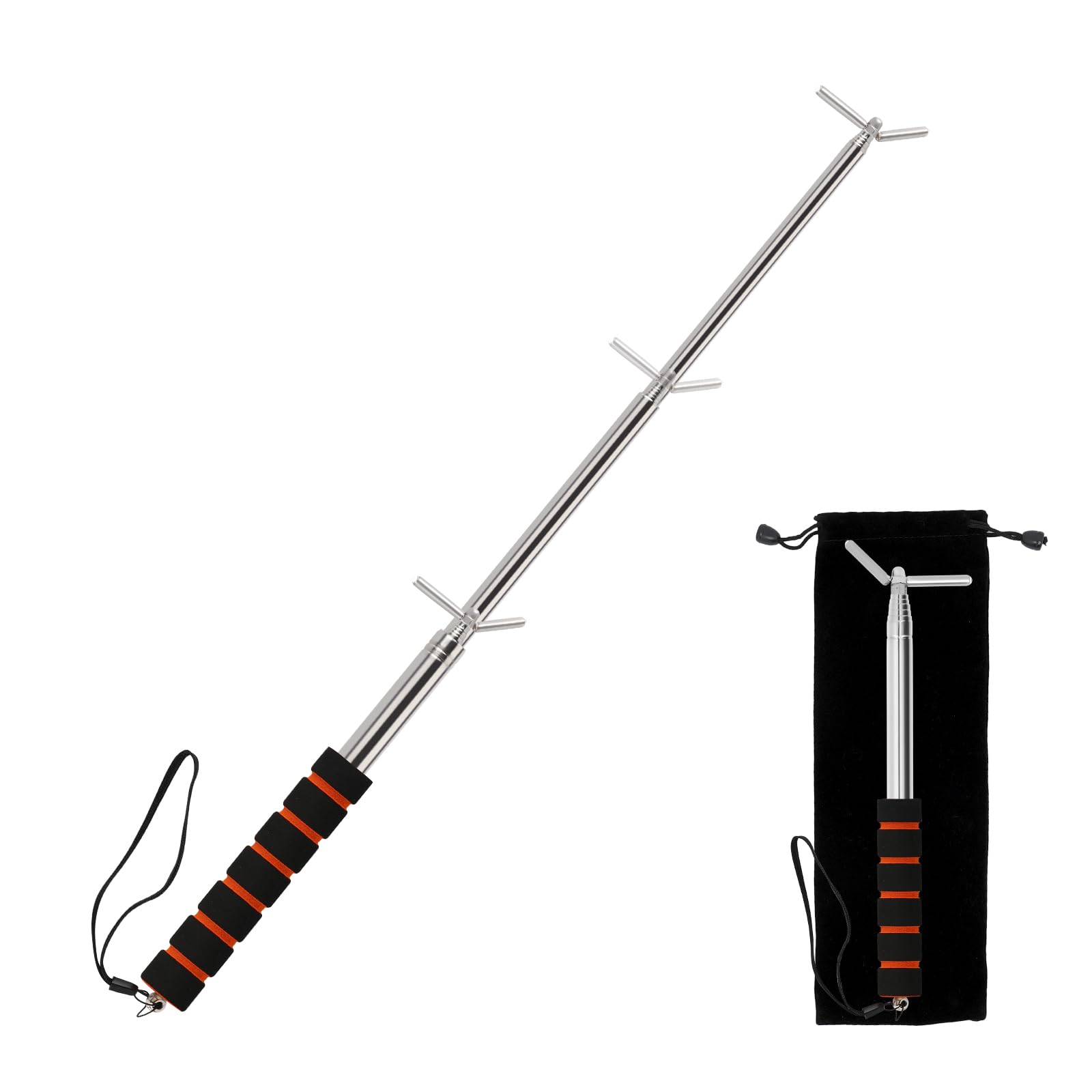 Smoke Detector Tester Pole - Smoke Detector and Emergency Exit Light Extendable Pole Tester - Emergency Light Testing Pole - Ensuring Safe and Efficient Testing of Life Safety Products,1 Pack