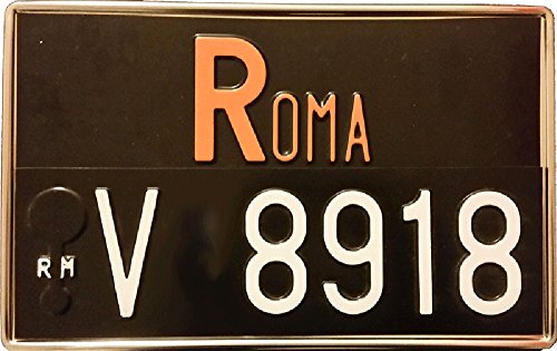 PORTATARGA Posteriore Acciaio Inox Sovrapposto dal 1976 al 1997 (Tutta La Serie ZA senza fasce telaio blu)