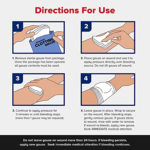 QuikClot Advanced Clotting Gauze - 3 x 24 in (2 Strips)