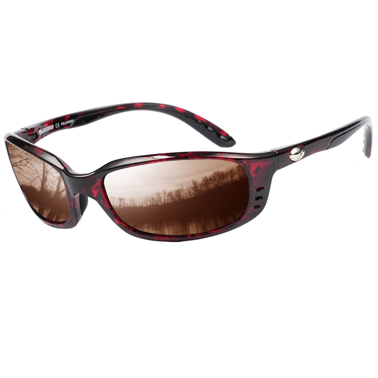 Polarized Sunglasses for Men UV Protection Oval Sports Sunglasses for Driving Fishing Vintage Sunglasses Men 18076