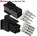 Molex Micro-Fit 3.0 dual row (4 Circuits) Male & Female receptacle plug, w/Terminal sockets, (Pack of 5 Set)