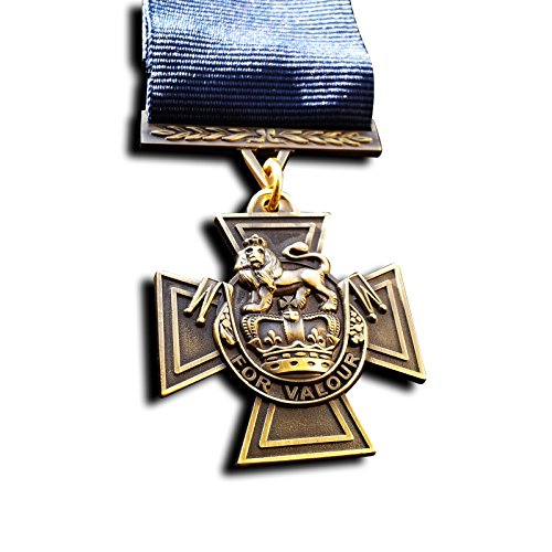 Goldbrothers13 Military Medal Victoria Cross Royal Navy WW1 Medal with Blue Ribbon 1918 Naval Repro