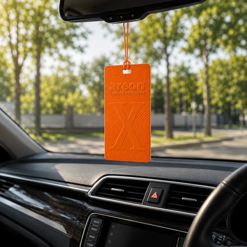Image of AREON X Version Coconut Hanging Best Car Air Freshener - Long Lasting Scent for Car or Home - Long Lasting, Fresh, Luxurious Scent - Pack of 3