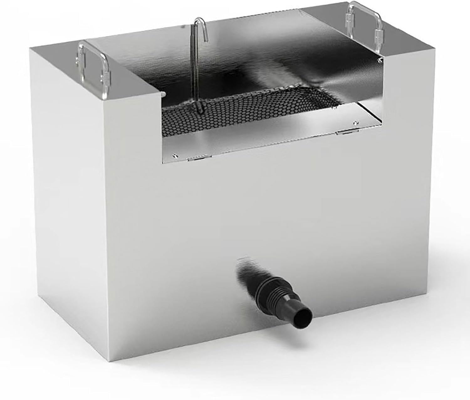 Espumador de estanque de acero inoxidable, colector de desechos multiusos, bomba de alto flujo limpiador automático para estanques de peces y piscinas, herramienta reductora de lodo resistente
