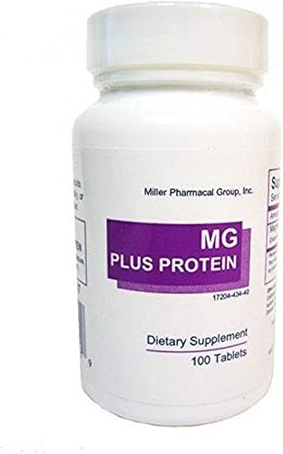 Mg Plus Protein Mg Plus Molinillo de proteínas, 100 pestañas 133 Mg