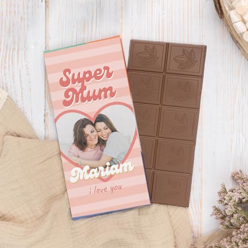 Wanapix | Tableta de Chocolate Personalizada | Regalo Original | Chocolate para Regalar | 100gr | Chocolate con Leche | 100% Personalizada