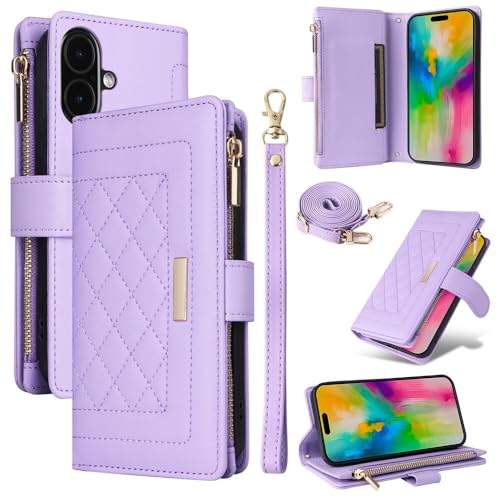 Étui portefeuille cuir violet pour Samsung Galaxy A54 5G
