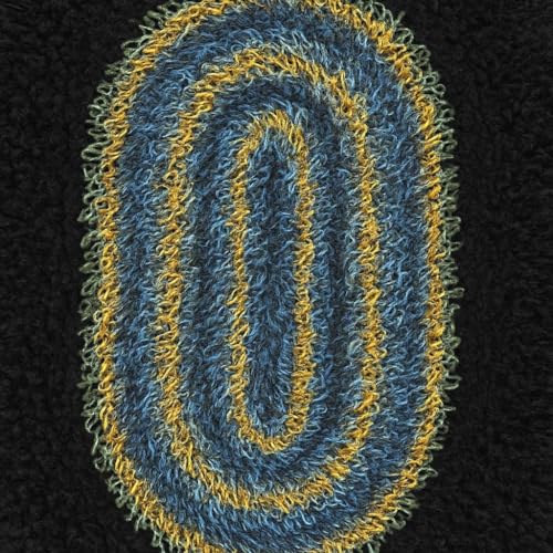 Image of AAZEEM Oval Braided Entryway Rug, Farmhouse Kitchen and Floor Mat for Indoor /Outdoor Use, Door Mat with Anti-Slip Pads for High Traffic Areas, Rug Without | Multicolor|Pack of 3|