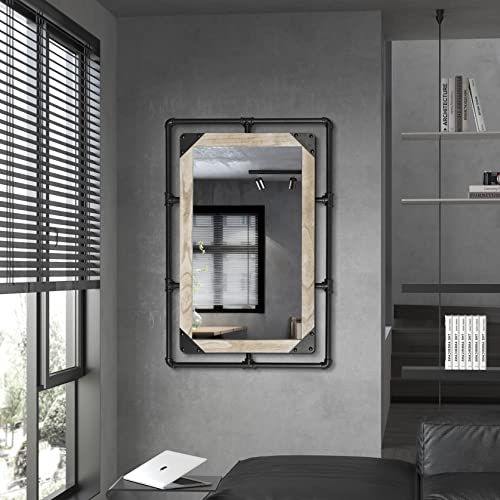 Cogood Rustic Industrial Pipe Mirror thumb #2