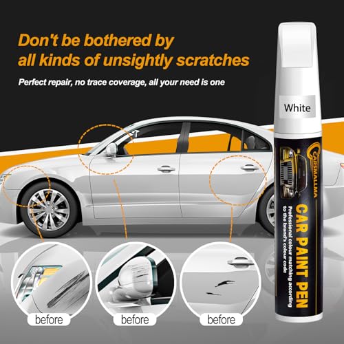 carsmallma Car Touch Up Paint(202 Black) for Toyota, Color Accurate Car Scratch Repair Remover Pen,Automotive Paint Quick & Easy to fix vehicle Chips and Nicks Scuff by carsmallma - Image 2