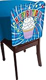 Forum Novelties 76118 1 Happy Birthday Cupcake Dessert Chair Cover Party Decoration