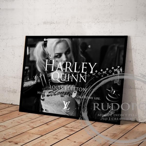 Amazon.co.jp: A2サイズ額装済みハーレイクイン/スーサイド