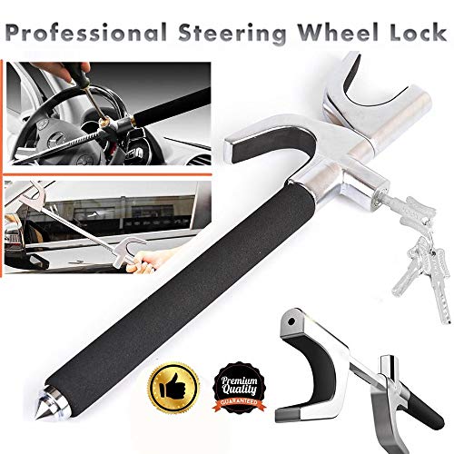 Mioke Volant Antivol Serrure de Volant Bloque,Verrouillage de Volant,Dispositif Barre Voiture Auto Camion SUV