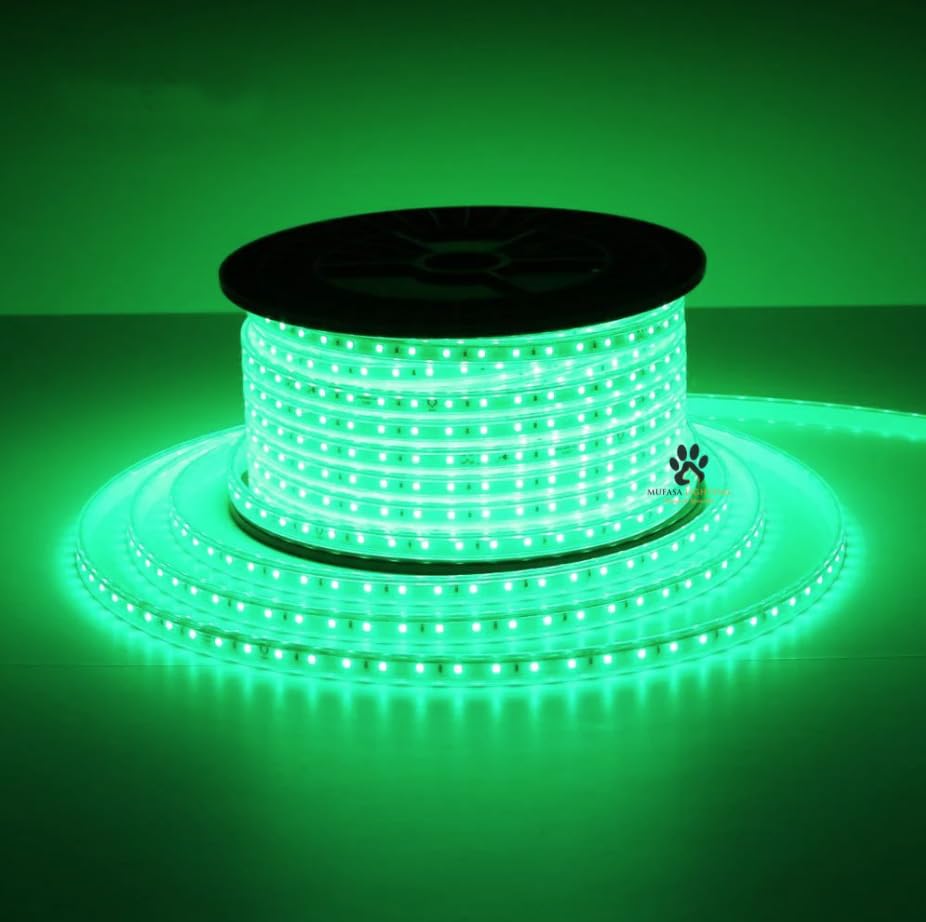 Mufasa LED Rope Light Indoor Outdoor Strip Home Decoration Lights, Diwali Festival Lights False Ceiling, Balcony 220V AC (Non Adhesive Back) (Green, 2 Meter) (B08B4471M9) Amazon Price History, Amazon Price Tracker