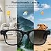 Gezxt AI Smart Glasses with Camera,8MP/1080P HD Video & Audio Recording Camera, Real-Time Voice Translation, AI Voice Assistant,Bluetooth Connectivity, Photochromic Sunglass Lenses for Men & Women