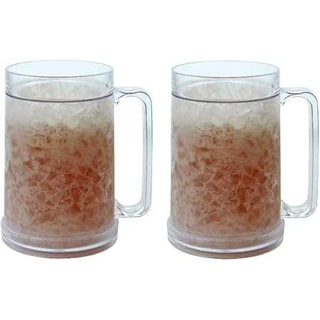 Freezer Mugs Double Wall Gel Frosty Freezer Mugs Cups Drinking
