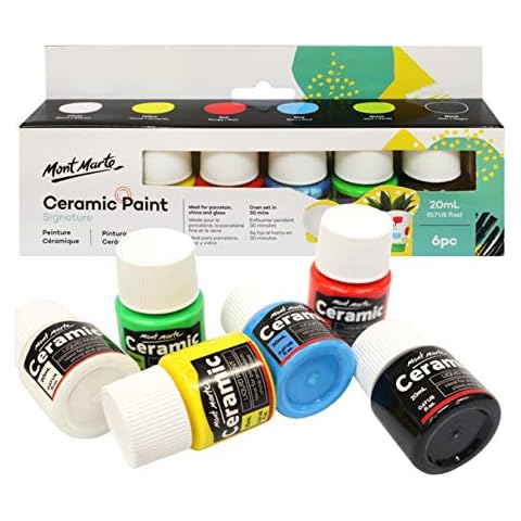 Peinture porcelaine MONT MARTE 6x20ml Cover