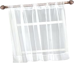 FUNOMOCYA Cortinas De Bloqueio De Corrente De Ar Cortinas De Café Blackout Camada De Janela Curta Cortinas De Janela Curtas Cortina De Cozinha Meia Janela Cortinas De Janela Brancas Janela