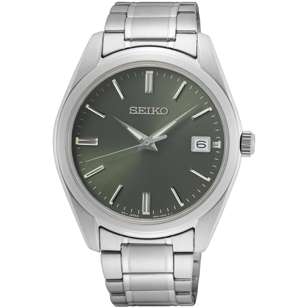 Seiko Męski zegarek kwarcowy stal szlachetna z paskiem ze stali nierdzewnej SUR314P1