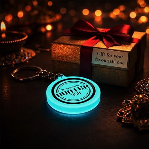 Image of Mi Glow Store Glow in Dark Keychain for Bike Men | Gift for Man | Bike Accessories | Charges in Light Glows in Dark | Key chain for Bike
