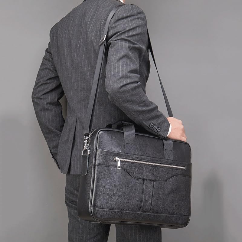 Vintage Business Office Handbag Briefcase Large Capacity Handbag4