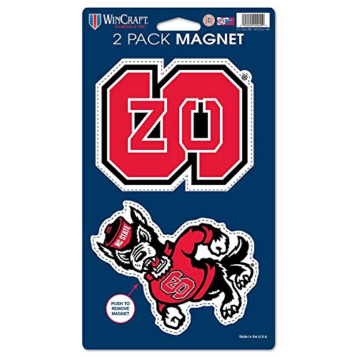 Wincraft NCAA North Carolina State University WCR28554014 Magnets (2 Pack), 5