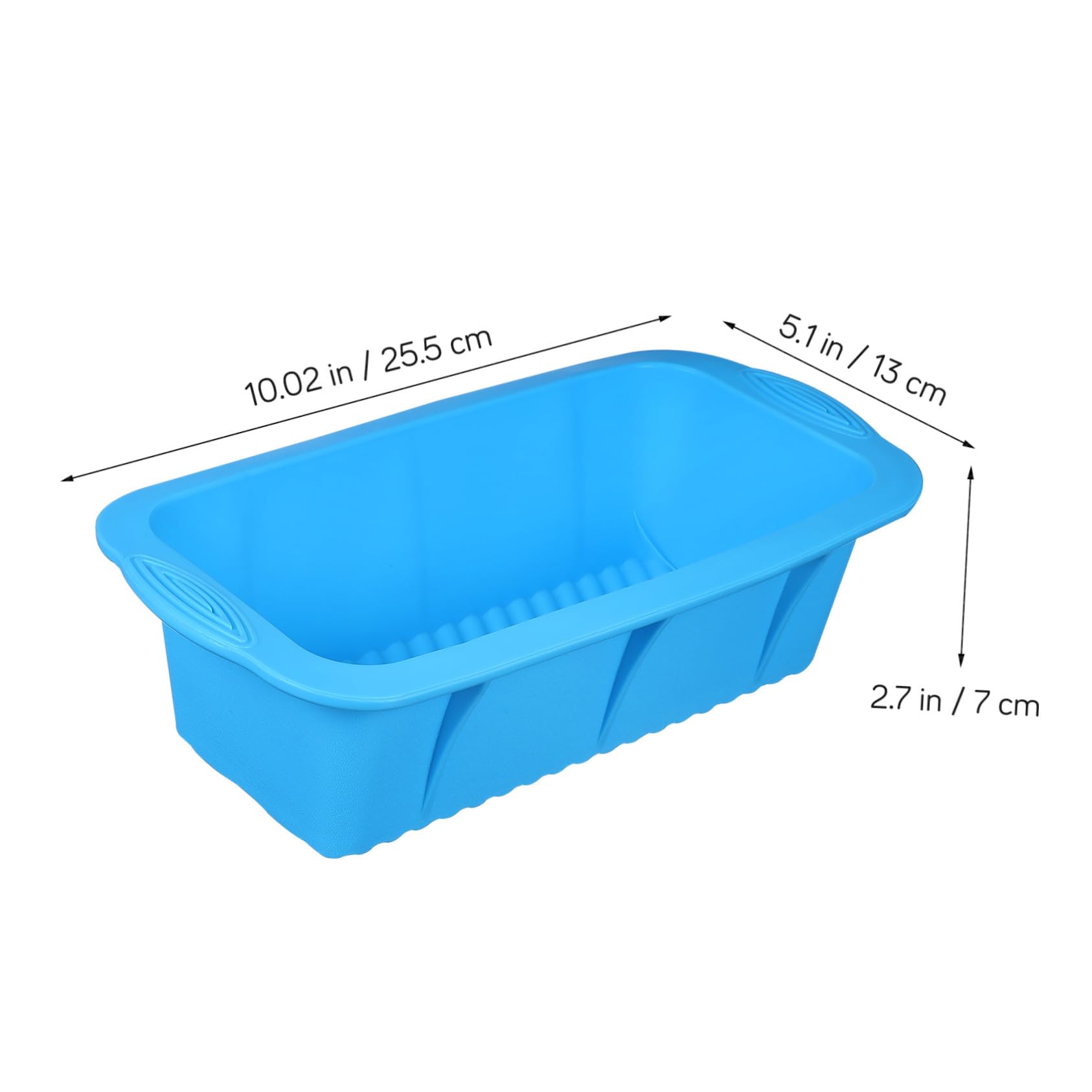 4pcs Silicone Baking Large Rectangular Ice Cube Trays Bread Loaf Pans High Temperature Easy to Versatile for Cakes Ice Bricks