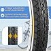 ZUKKA Set Fahrradreifen Faltbarer 20 Zoll Reifen 20x2,125 Fahrrad Mantel 57-406 Plus 2er-Pack 20 Zoll Schlauch Ventil kompatibel 20 Fahrradreifen und schlauche für Beach Cruiser Fahrrad