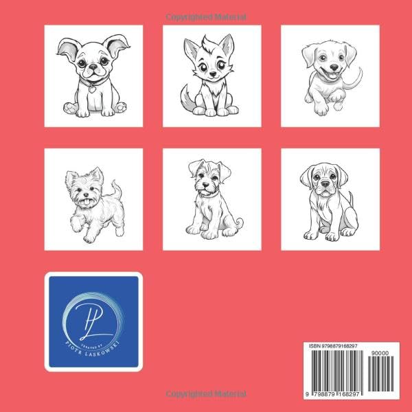 cute dogs funny coloring book for children 2-6 years old image 3