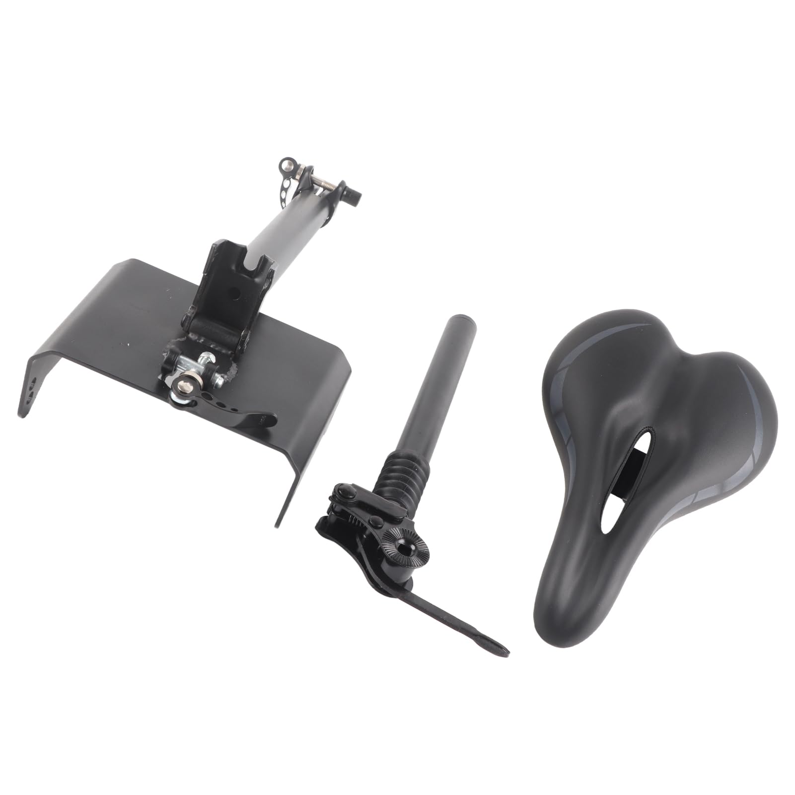 Dpofirs Sella per Sedile Regolabile, Sella per Scooter Elettrico Pieghevole in Altezza Regolabile con Imbottitura in Schiuma per Assorbimento degli Urti per Monopattino Elettrico F20 F25 F30 F40