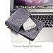 ProCase Felt Storage Case Bag Accessories Organizer for MacBook Laptop Mouse Power Adapter Cables Computer Electronics Cellphone Accessories Charger SSD HHD -Silver Grey