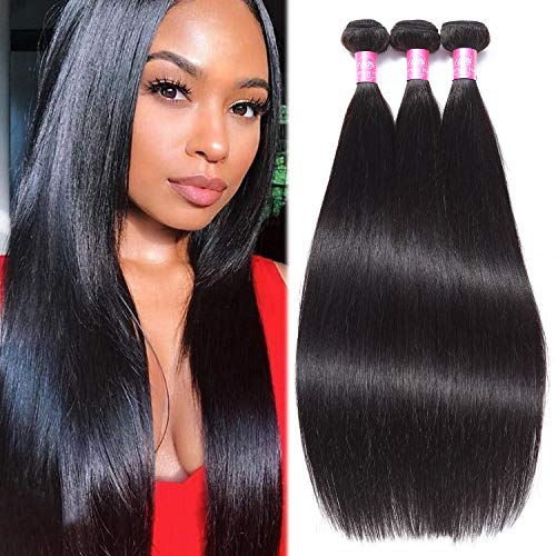 MEIHOU 7A Brazilian Virgin Remy Hair 3 Bundles Unprocessed Virgin Human Hair Extensions Brazilian Straight Wave Natural Color 14 14 14inch