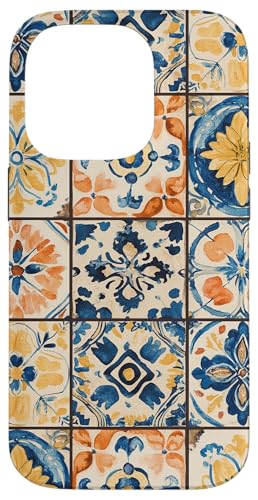 Moroccan Portuguese Mosaic Tile Pattern X}zP[X iPhone 14 Pro p