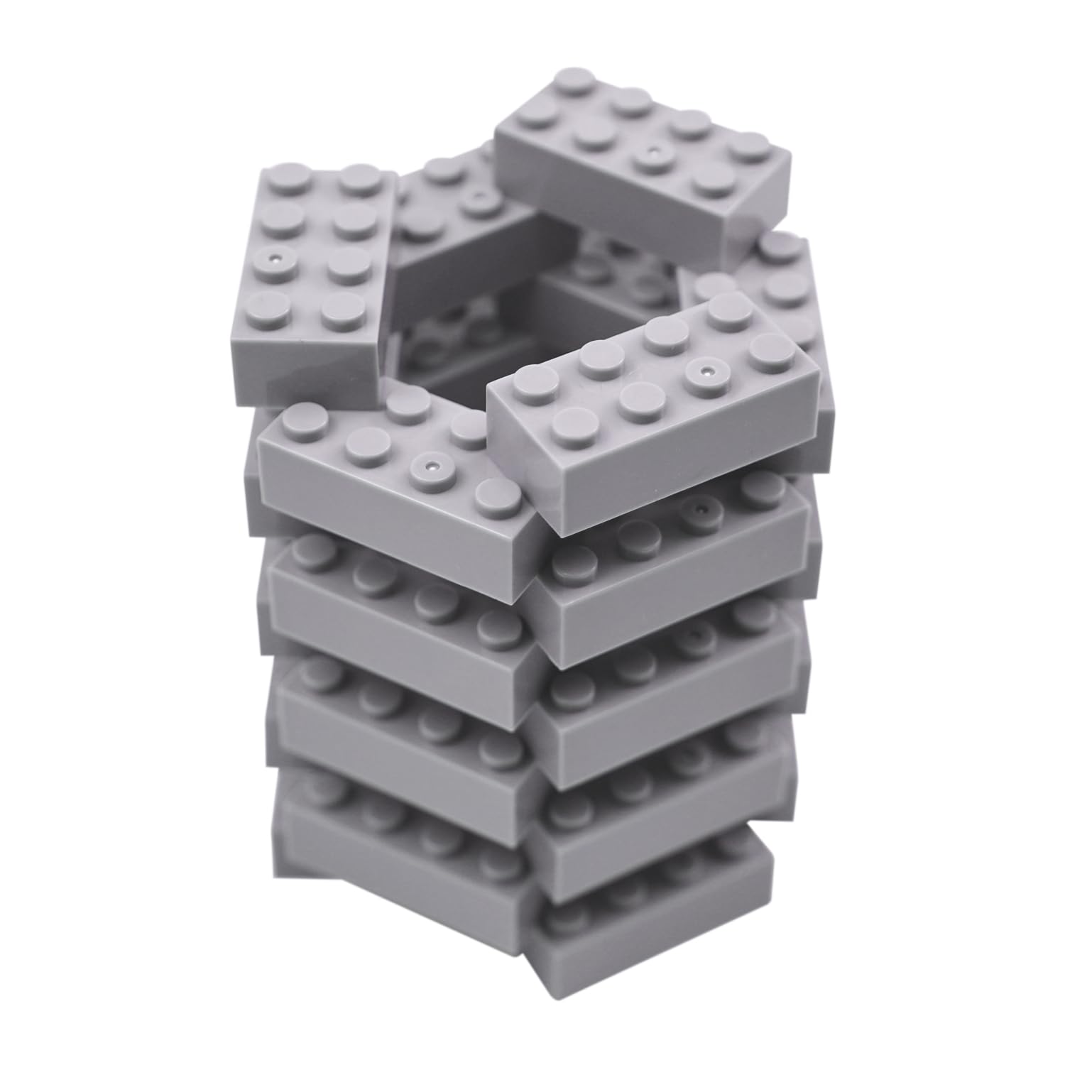 WYSWYG 140 Pcs Classic Grey Bricks, Standard 2x4 Studs Bulk Set - Image 3