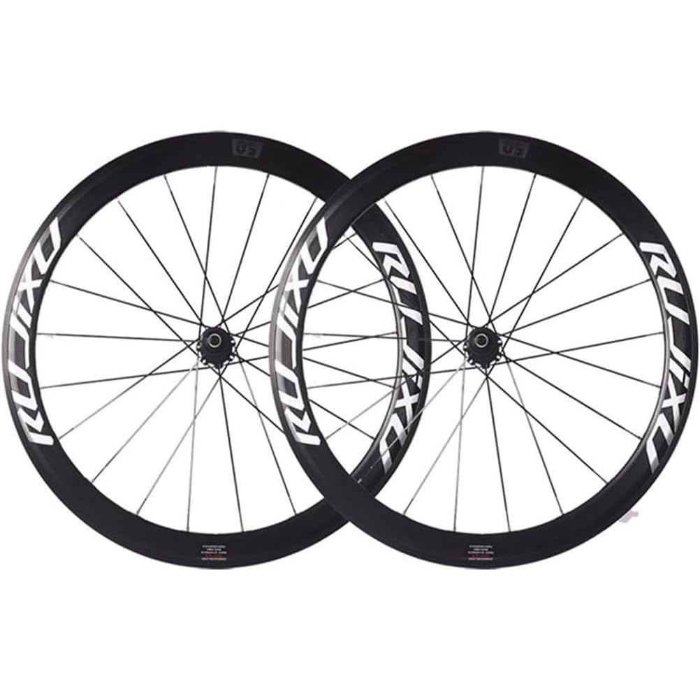 Set di ruote per bici da strada 700c, in lega di alluminio leggera, cerchi a doppia parete, fori 1621, cuscinetti di precisione, mozzi a sgancio rapido per cassette a 8-11 velocità, anteriore e