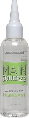 Doc Johnson Main Squeeze  Lubricante a base de agua  Boquilla de percisión para aplicación específica, compatible con condón de látex, contiene