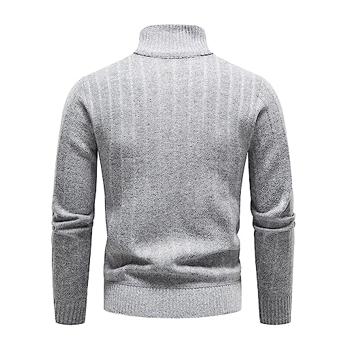 Mylldey Quarter Zip Sweater Men's Pullover Sweaters Knit Long Sleeve Sweater Mens3