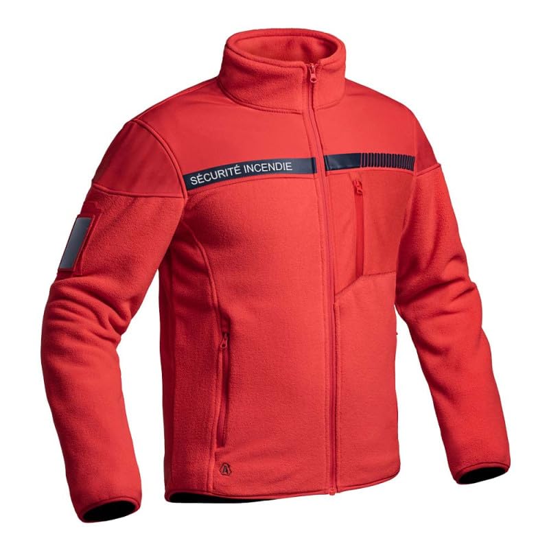 VESTE POLAIRE SÉCU-ONE SÉCURITÉ INCENDIE ROUGE